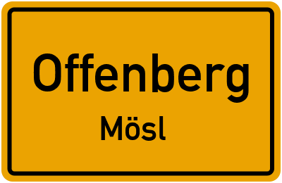 Ortsschild Offenberg Mösl
