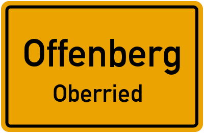 Ortsschild Offenberg Oberried