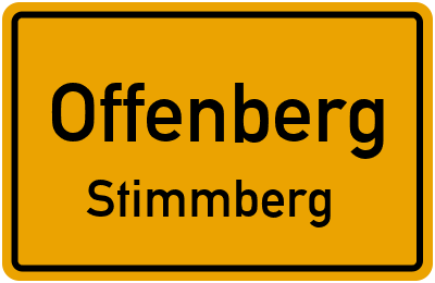 Ortsschild Offenberg Stimmberg