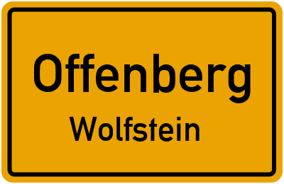 Ortsschild Offenberg Wolfstein
