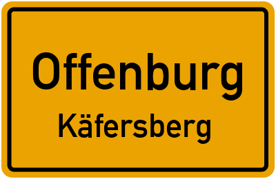Straßenverzeichnis Offenburg Käfersberg