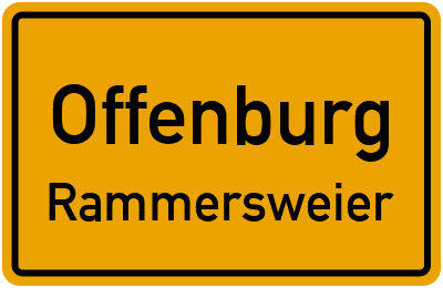 Ortsschild Offenburg Rammersweier