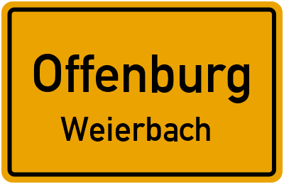 Straßenverzeichnis Offenburg Weierbach