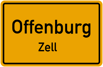 Straßenverzeichnis Offenburg Zell