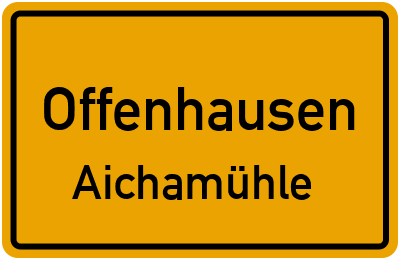 Straßenverzeichnis Offenhausen Aichamühle