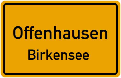 Straßenverzeichnis Offenhausen Birkensee