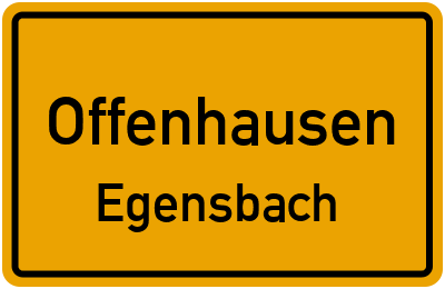 Straßenverzeichnis Offenhausen Egensbach