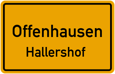 Straßenverzeichnis Offenhausen Hallershof