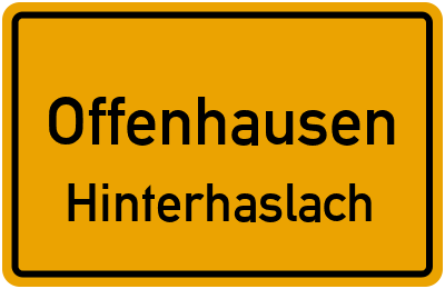 Straßenverzeichnis Offenhausen Hinterhaslach