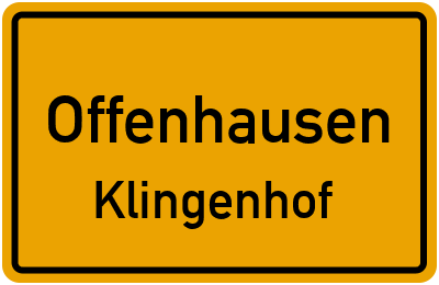 Straßenverzeichnis Offenhausen Klingenhof
