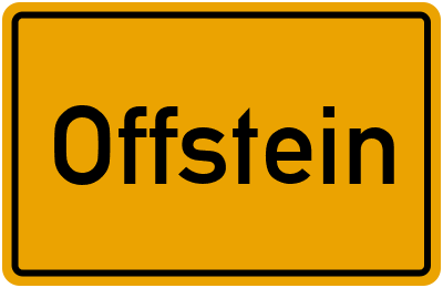 Ortsschild von Gemeinde Offstein in Rheinland-Pfalz