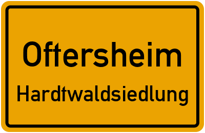 Straßenverzeichnis Oftersheim Hardtwaldsiedlung