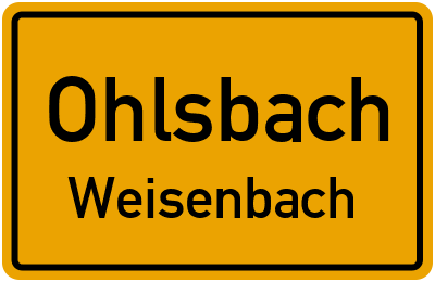 Straßenverzeichnis Ohlsbach Weisenbach