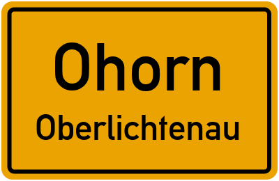 Straßenverzeichnis Ohorn Oberlichtenau
