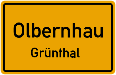 Straßenverzeichnis Olbernhau Grünthal