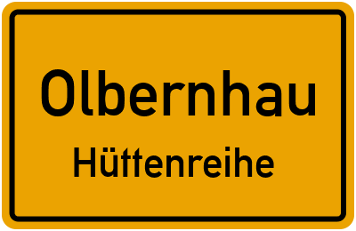 Straßenverzeichnis Olbernhau Hüttenreihe