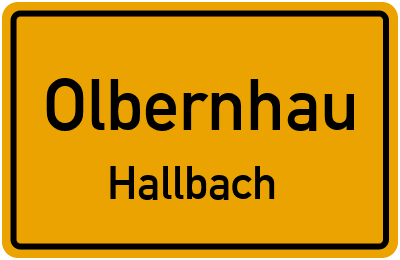 Straßenverzeichnis Olbernhau Hallbach