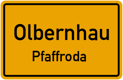 Straßenverzeichnis Olbernhau Pfaffroda