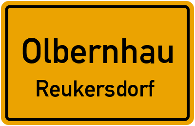 Straßenverzeichnis Olbernhau Reukersdorf