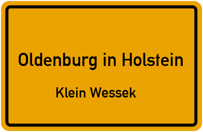 Straßenverzeichnis Oldenburg in Holstein Klein Wessek