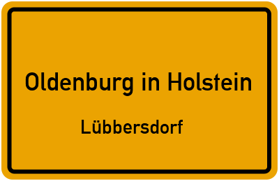Straßenverzeichnis Oldenburg in Holstein Lübbersdorf
