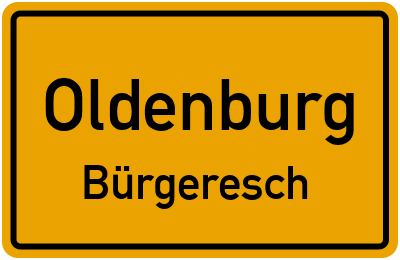 Straßenverzeichnis Oldenburg Bürgeresch