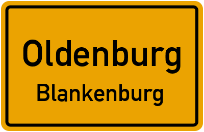 Straßenverzeichnis Oldenburg Blankenburg