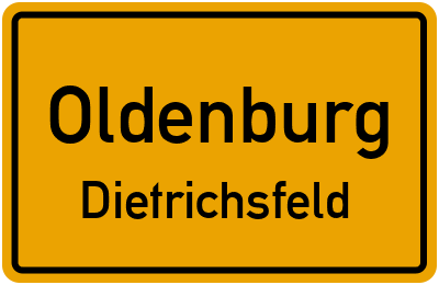 Straßenverzeichnis Oldenburg Dietrichsfeld