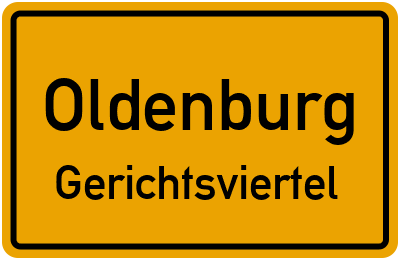 Straßenverzeichnis Oldenburg Gerichtsviertel