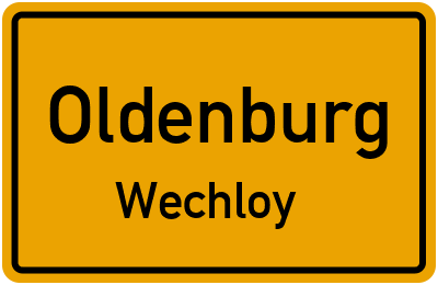 Straßenverzeichnis Oldenburg Wechloy