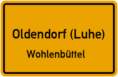 Straßenverzeichnis Oldendorf (Luhe) Wohlenbüttel
