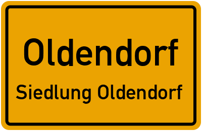 Straßenverzeichnis Oldendorf Siedlung Oldendorf