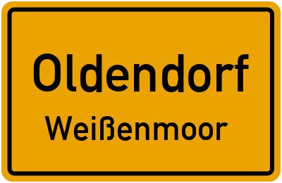 Straßenverzeichnis Oldendorf Weißenmoor