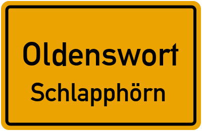 Straßenverzeichnis Oldenswort Schlapphörn