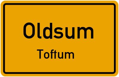 Straßenverzeichnis Oldsum Toftum