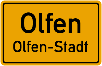 Straßenverzeichnis Olfen Olfen-Stadt
