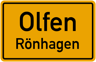 Straßenverzeichnis Olfen Rönhagen