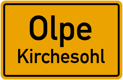 Straßenverzeichnis Olpe Kirchesohl
