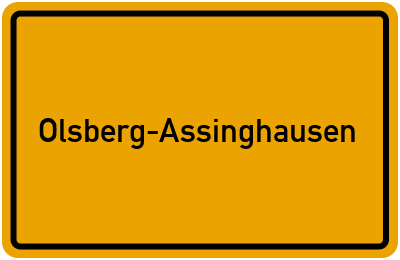 Branchenbuch Olsberg-Assinghausen, Nordrhein-Westfalen