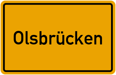 Ortsschild von Gemeinde Olsbrücken in Rheinland-Pfalz
