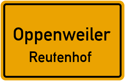 Straßenverzeichnis Oppenweiler Reutenhof