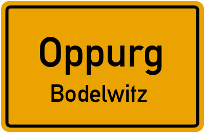 Straßenverzeichnis Oppurg Bodelwitz