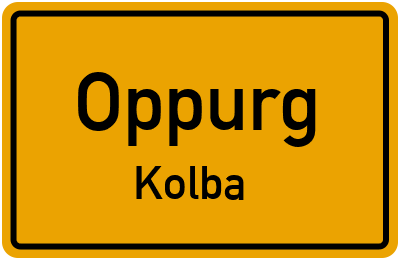 Straßenverzeichnis Oppurg Kolba