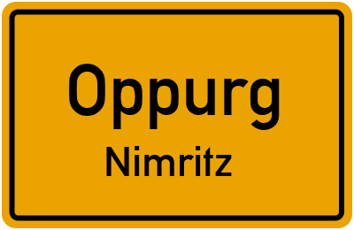 Straßenverzeichnis Oppurg Nimritz