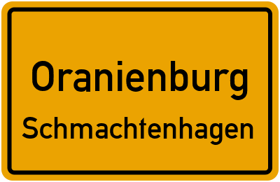 Straßenverzeichnis Oranienburg Schmachtenhagen