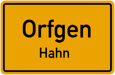 Straßenverzeichnis Orfgen Hahn