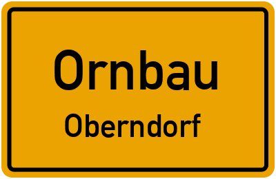 Ortsschild Ornbau Oberndorf