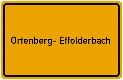 Branchenbuch Ortenberg- Effolderbach, Hessen
