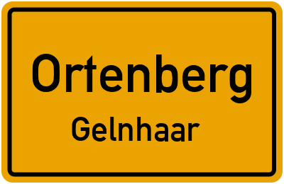 Ortsschild Ortenberg Gelnhaar