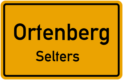 Ortsschild Ortenberg Selters